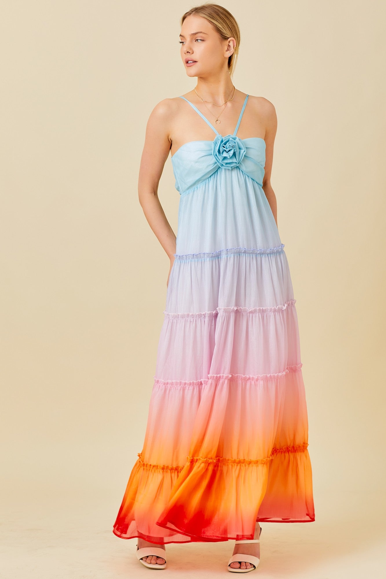 Ombr Flower Dress - Foxy's Boutique | Chic Women's Dresses Ombr Flower Dress - Foxy's Boutique | Chic Women's Dresses