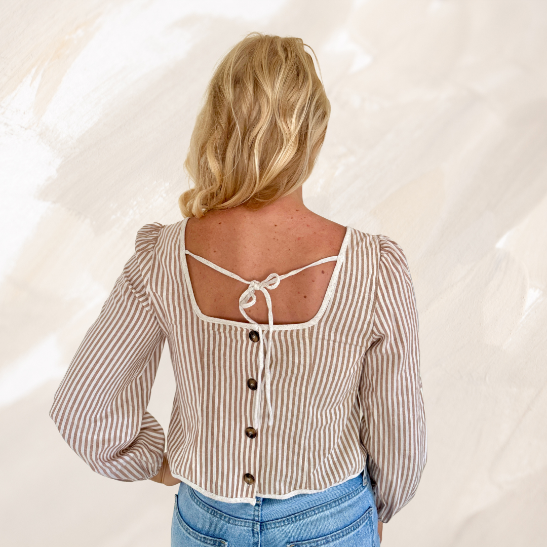 Striped Long Sleeve Top