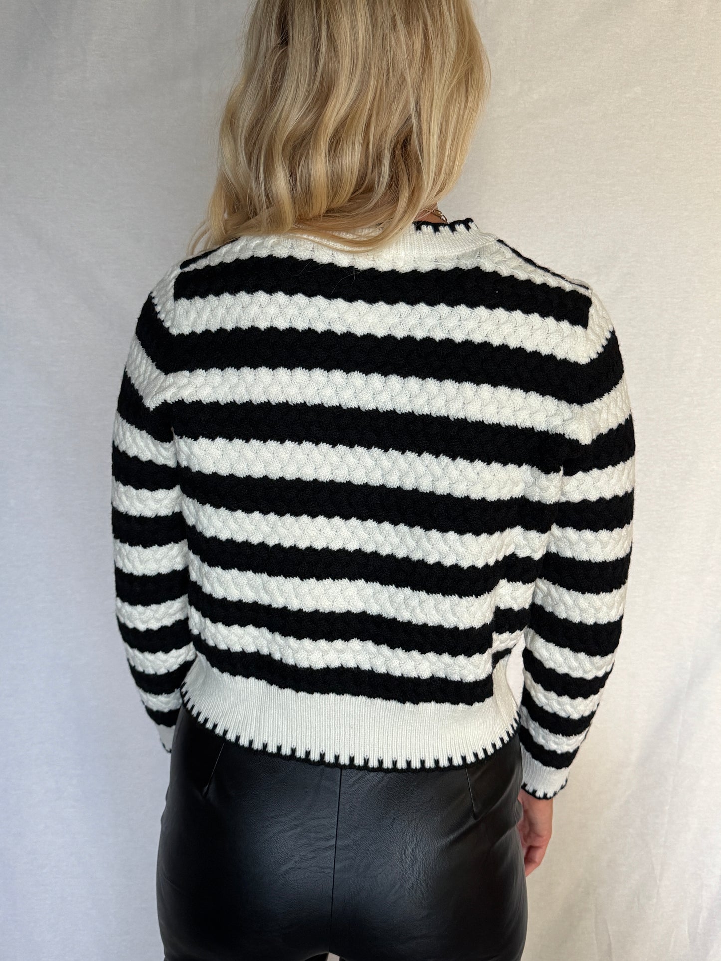 Chic Striped Cardigan