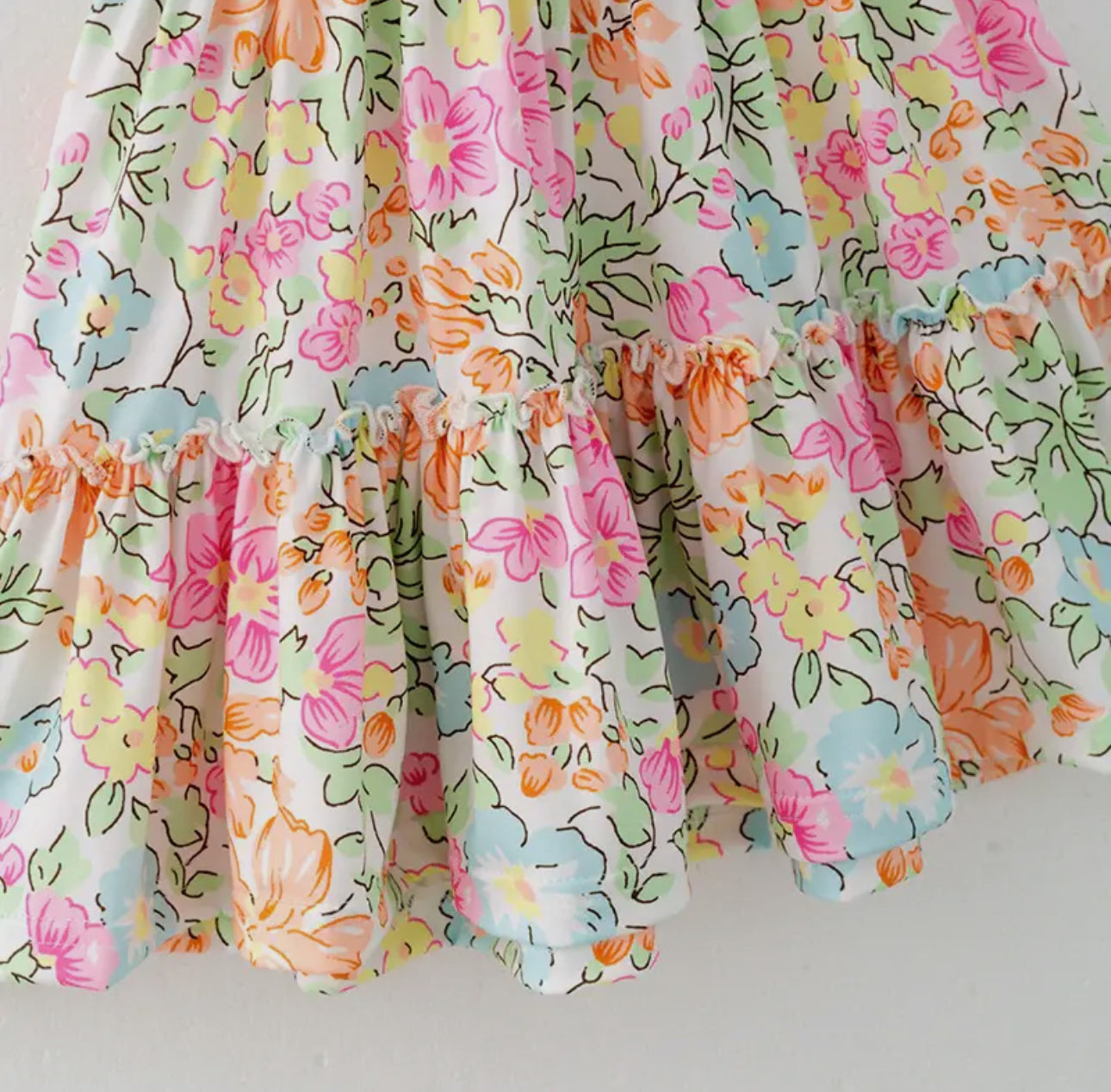 Gingham Flutter Dress