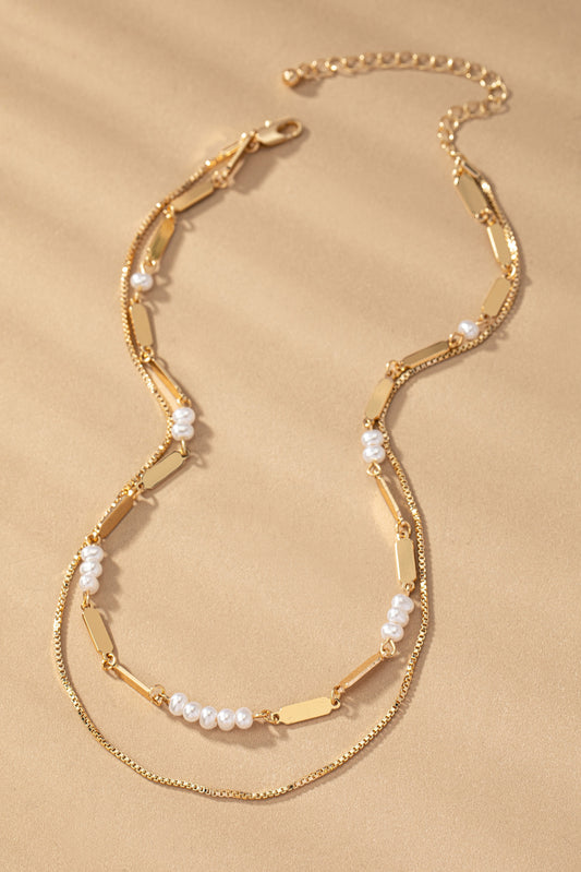 Layered Pearl Necklace